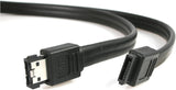 StarTech.com 6 ft Shielded eSATA to SATA Cable - SATA to eSATA cable - SATA (R) to eSATA (R) - 6 ft - black - SATA2ESATA6