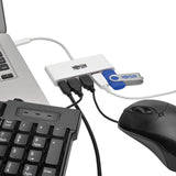 Tripp Lite 4-Port USB 3.1 Gen 1 USB-C to USB-A Portable Hub with x4 USB-A &amp; USB-C Charging Port 5 Gbps (U460-004-4A-C)
