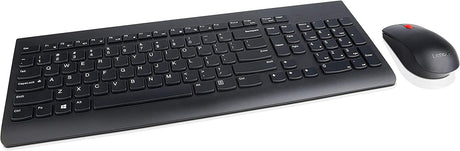 Lenovo 510 Wireless Keyboard &amp; Mouse Combo, 2.4 GHz Nano USB Receiver, Full Size, Island Key Design, Left or Right Hand, 1200 DPI Optical Mouse, GX30N81775, Black