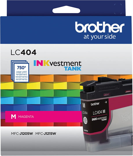 Brother Genuine LC404M Magenta INKvestment Tank Ink Cartridge