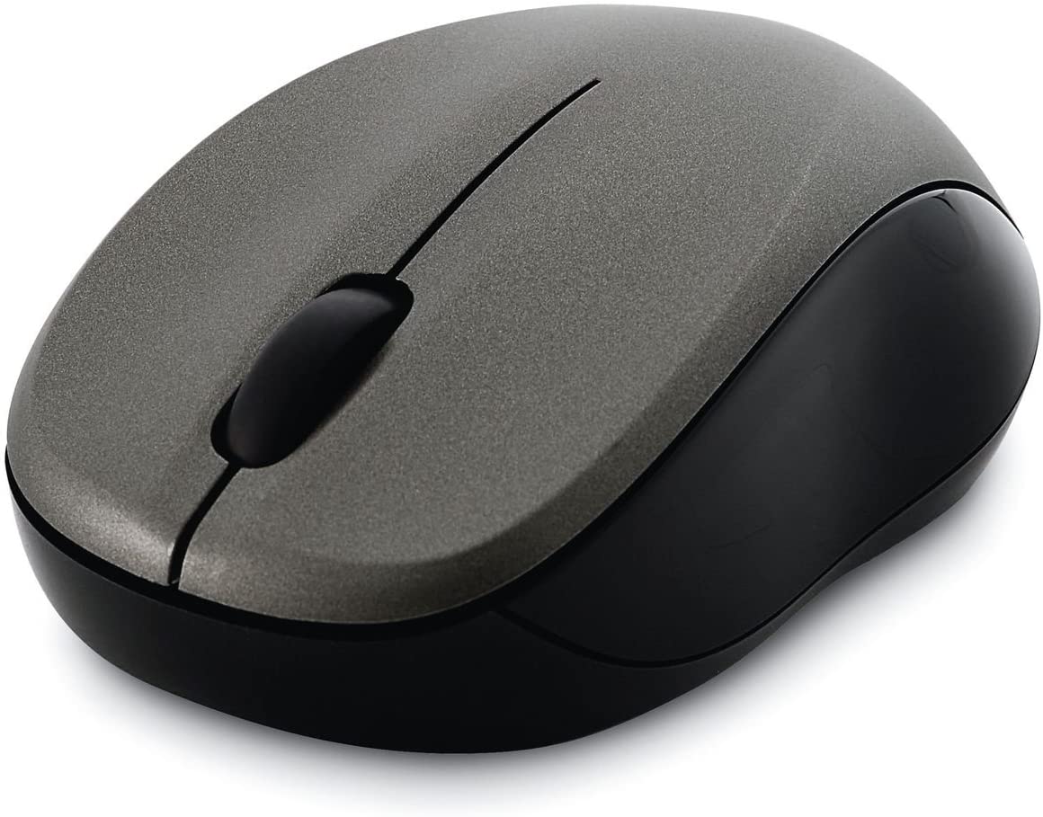 Verbatim Wireless Silent Mouse 2.4GHz with Nano Receiver - Ergonomic, Blue LED, Noiseless and Silent Click for Mac and Windows - Graphite, 1.4" x 2.3" x 3.7"