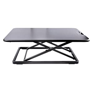 StarTech.com Standing Desk Converter for Laptop - Up to 8kg/17.6lb - Height Adjustable Laptop Riser - Table-Top Stand-Up Desk Converter for Home Office - Sit-Stand Desk Platform (Laptop-SIT-Stand)