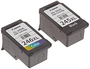 Canon PG-245XL/CL-246XL Ink Cartridges, Black and Colour, 2 Pack Tri-Colour/Black 2 pack, XL Ink