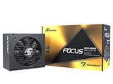 Seasonic Focus GM-850, 850W 80+ Gold, Semi-Modular, Fits All ATX Systems, Fan Control in Silent and Cooling Mode, 7 Year Warranty, Perfect Power Supply for Gaming and Various Application 850W FOCUS GM (new)
