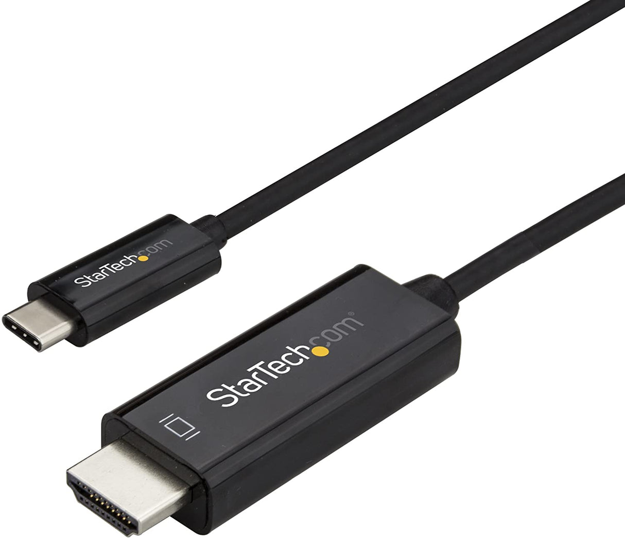 StarTech.com 10ft (3m) USB C to HDMI Cable - 4K 60Hz USB Type C to HDMI 2.0 Video Adapter Cable - Thunderbolt 3 Compatible - Laptop to HDMI Monitor/Display - DP 1.2 Alt Mode HBR2 - Black (CDP2HD3MBNL) 10 ft / 3 m Black