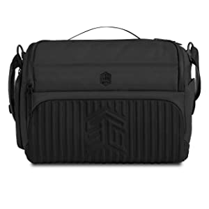 STM Dux 16L Premium Tech Messenger Bag - Carry On Travel Laptop Bag Black