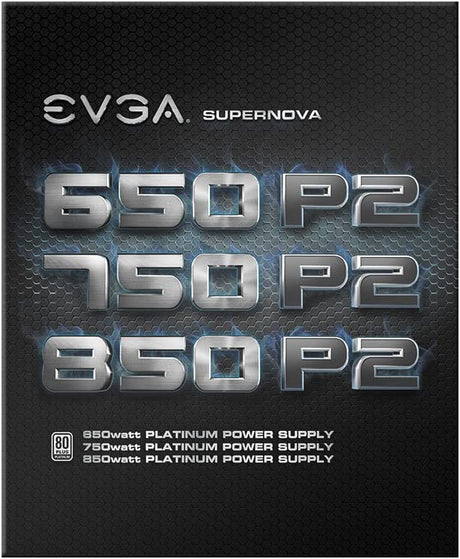 EVGA 220-P2-0650-X1 SuperNOVA 650 P2, 80+ PLATINUM 650W , Fully Modular , EVGA ECO Mode, 10 Year Warranty , Includes FREE Power On Self Tester, Power Supply ,Black P2 Supernova 650W