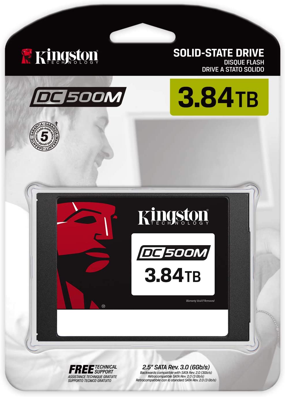 Kingston Data Centre DC500M, SEDC500M/3840G, Enterprise Drive a Stato Solido - SSD 2.5” 3840 GB