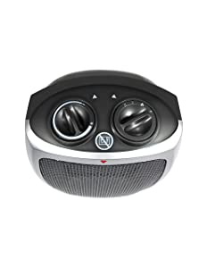 Royalsovereign Royal Sovereign Compact Ceramic Space Heater for Home and Office. 2 Heat Settings 750W/ 1500W and Fan Only. Safe and Quiet with Extra Comfort Adjustable Thermostat