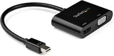 StarTech.com Mini DisplayPort to HDMI VGA Adapter - mDP 1.2 HBR2 to HDMI 2.0 (4K 60Hz) or VGA 1080p Video Converter Dongle - Mini DP to HDMI or VGA Monitor - Thunderbolt 2 Compatible (MDP2VGAHD20)