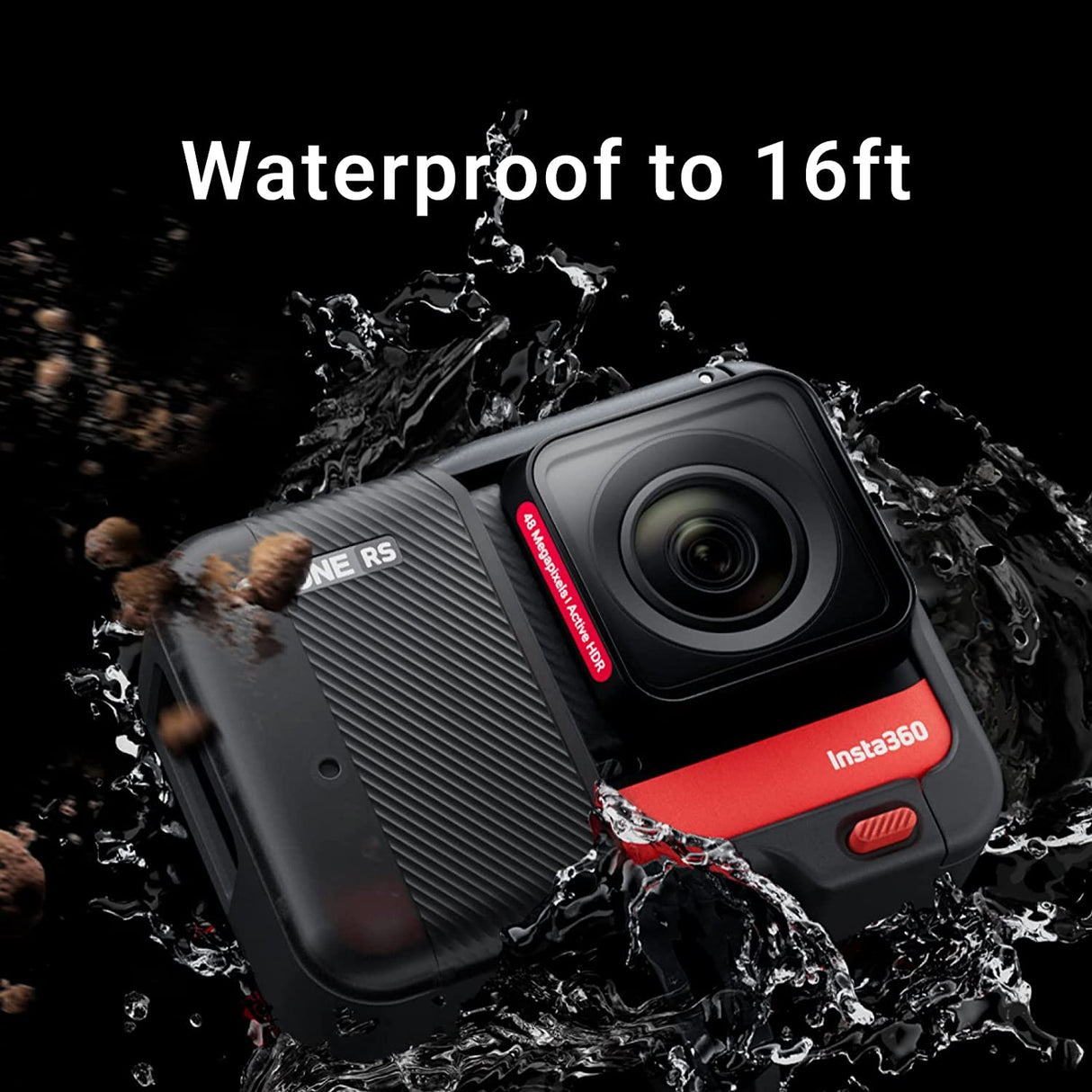 Insta360 ONE RS 4K Edition – Waterproof 4K 60fps Action Camera with FlowSate Stabilization, 48MP Photo, Active HDR, AI Editing Standalone