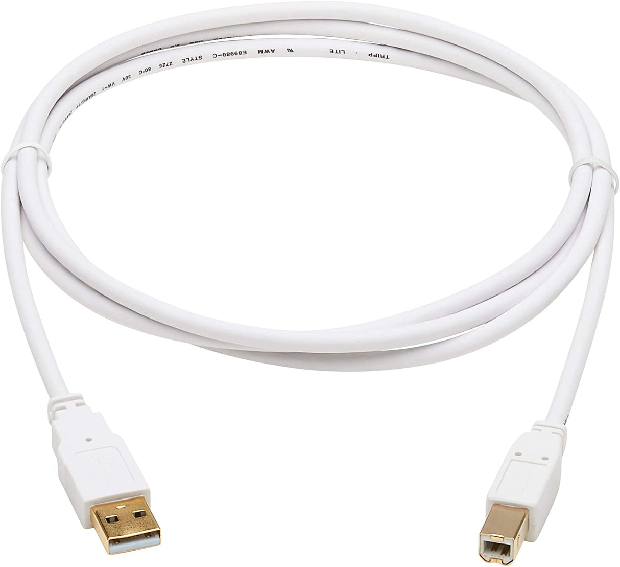 TRIPP LITE CONNECTIVITY U022AB-006-WH SAFE-IT USB-A TO USB-B CABLE