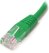StarTech.com Cat5e Ethernet Cable - 3 ft - Green - Patch Cable - Molded Cat5e Cable - Short Network Cable - Ethernet Cord - Cat 5e Cable - 3ft (M45PATCH3GN) 3 ft / 1m Green