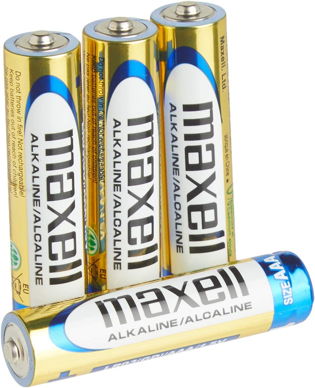 MAXELL 723865 Ready-to-go Long Lasting and Reliable Alkaline AAA Battery ,4 Count (Pack of 1)