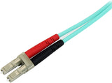StarTech.com 10m Fiber Optic Cable - 10 Gb Aqua - Multimode Duplex 50/125 - LSZH - LC/SC - OM3 - LC to SC Fiber Patch Cable LC-SC 30 ft / 9 m