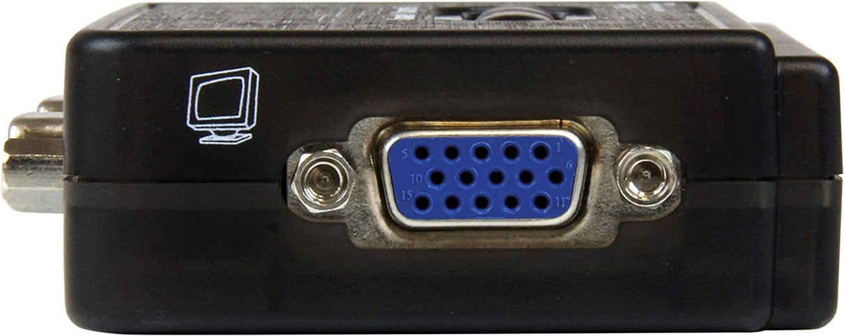 StarTech.com 2 Port USB VGA KVM Switch - Single VGA - Hot-Key &amp; Audio Support - 2048x1536 @60Hz KVM Switch - KVM Video Switch (SV211KUSB) 2 Port VGA