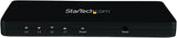StarTech.com 4K HDMI Splitter - 4k 30Hz - 4 Port - Aluminum - Backward Compatible - HDMI Multi Port - HDMI Hub (ST124HD4K),Black
