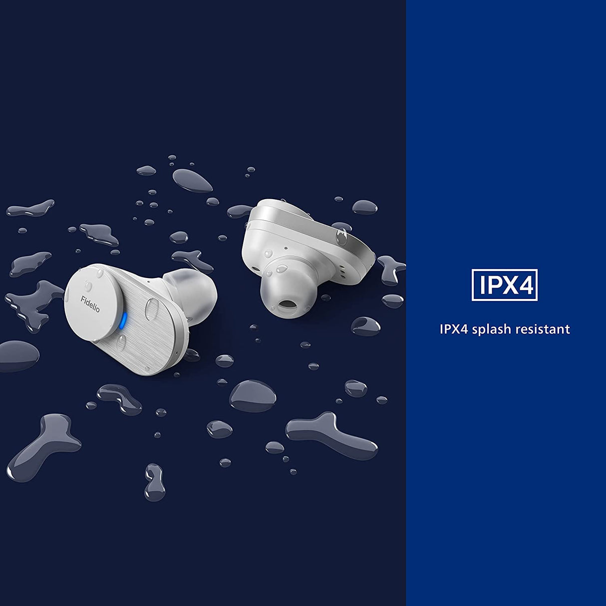 Philips Fidelio T1 True Wireless Headphones with Active Noise Canceling Pro+, Audiophile Quality, White White Fidelio | ANC PRO+
