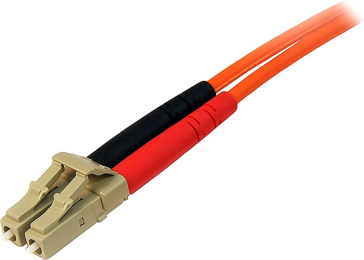 StarTech.com 1m Fiber Optic Cable - Multimode Duplex 62.5/125 - LSZH - LC/LC - OM1 - LC to LC Fiber Patch Cable (FIBLCLC1) Orange 3.3 ft / 1 m LC to LC Multimode Duplex 62.5/125