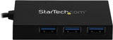 StarTech.com 4 Port USB 3.0 Hub - USB Type-A Hub with 1x USB-C &amp; 3x USB-A Ports (SuperSpeed 5Gbps) - USB Bus Powered - USB 3.1 Gen 1 Adapter Hub - Portable/Laptop USB Hub (HB30A3A1CFB), Black 3 x USB-A, 1 x USB-C Black