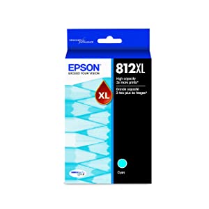 EPSON T812 DURABrite Ultra Ink High Capacity Cyan Cartridge (T812XL220-S) for Select Epson Workforce Pro Printers