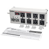 Tripp Lite ISOBAR8ULTRA Isobar 8 Outlet Surge Protector Power Strip, 12ft Cord, Right-Angle Plug, Metal Lifetime Limited Warranty &amp; Dollar 50,000 Insurance White 8 Outlet 12 ft Cord Power Strip