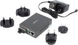 StarTech.com Multimode (MM) SC Fiber Media Converter for 10/100/1000 Network - 550m Range - Gigabit Ethernet - 850nm - Full Duplex (MCMGBSCMM055) No Chassis Mount 550m | Gigabit