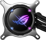 ASUS ROG Strix LC II 240 ARGB All-in-one AIO Liquid CPU Cooler 240mm Radiator, Intel LGA1700, 115x/2066 and AMD AM4/TR4 Support,2X 120mm 4-pin PWM Addressable RGB Radiator Fans