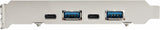 StarTech.com 4-Port USB PCIe Card - 10Gbps USB PCI Express Expansion Card w/ 2 Controllers - 2X USB-C &amp; 2X USB-A Ports (USB 3.2/3.1 Gen 2) - USB/USB-C PCI-e Card - Full Profile (PEXUSB312A2C2V)