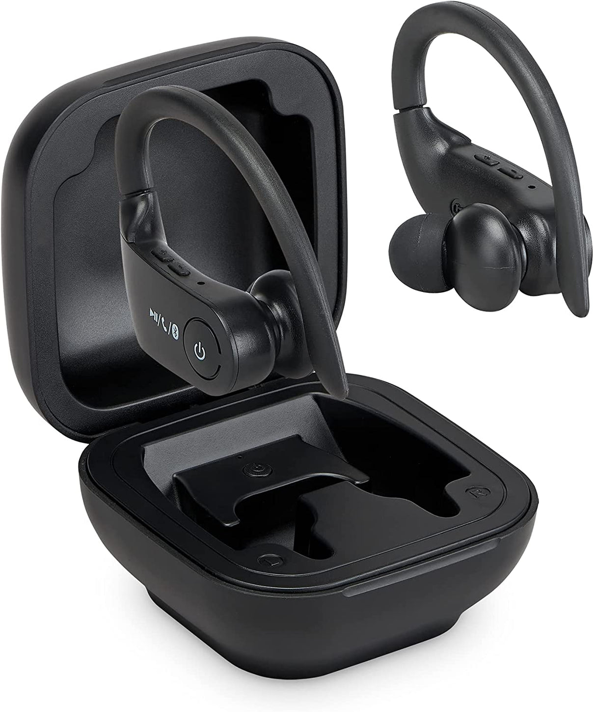 iLive Truly Wire-Free Earbuds, Sweat Resistant, Includes 3 Set of Ear Tips, Black (IAEBT270B)