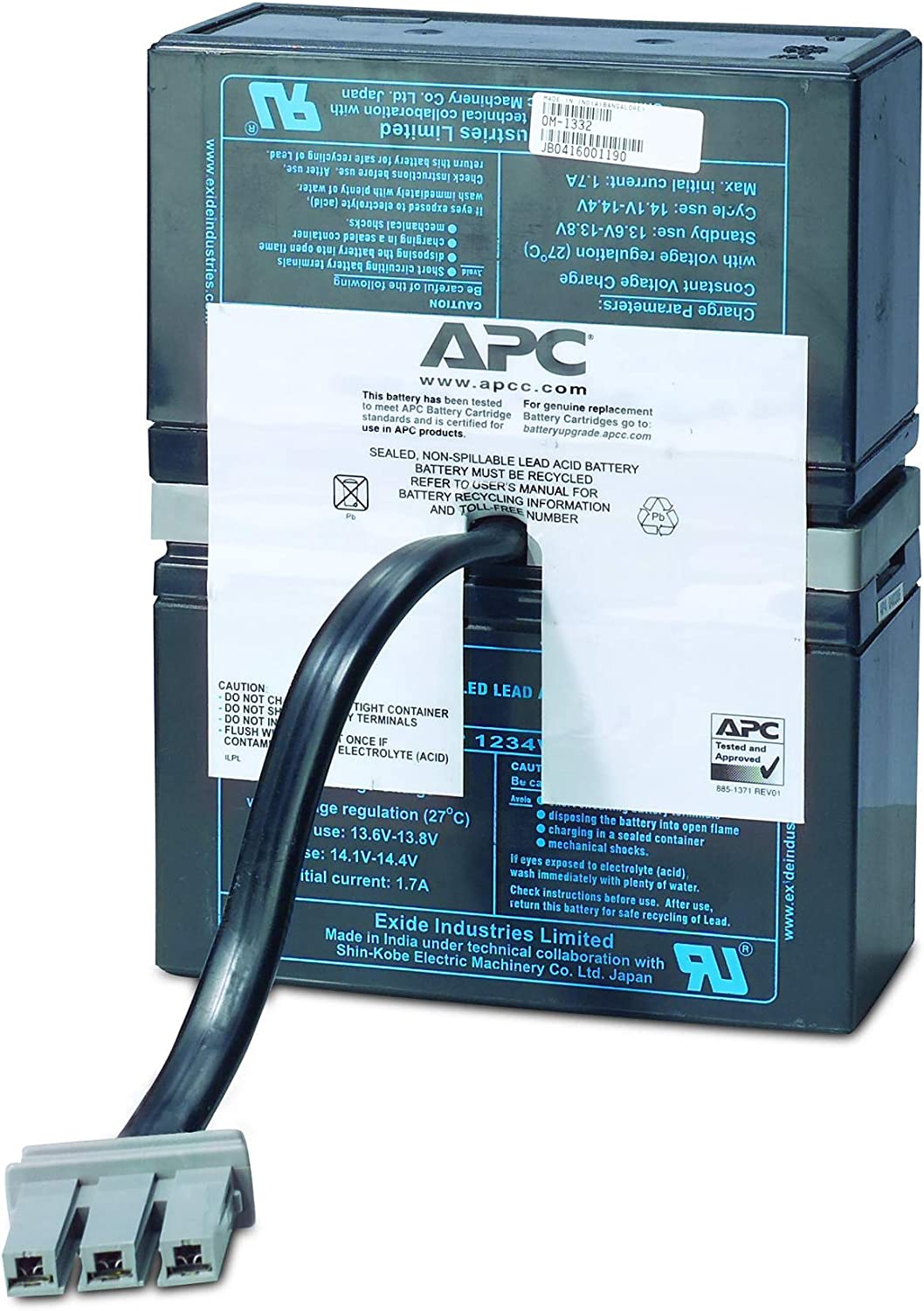 APC UPS Battery Replacement, RBC33, for APC Back-UPS Models BT1500, BT1500BP, BR1500, BX1500, SC1000, SN1000