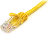StarTech.com Cat5e Ethernet Cable - 10 ft - Yellow- Patch Cable - Snagless Cat5e Cable - Network Cable - Ethernet Cord - Cat 5e Cable - 10ft (45PATCH10YL) 10 ft / 3m Yellow
