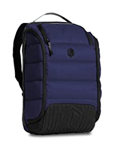 STM Dux 16L Premium Tech Backpack - Carry On Travel Laptop Backpack (Fits 15" Laptops) - Multi-Direction Cargo Access, Water Resistant &amp; Luggage Passthrough - Blue (stm-111-376P-02)