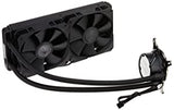 ASUS ROG Strix LC 240 RGB AIO Liquid CPU Cooler 240mm Radiator, Dual 120mm 4-Pin PWM Fans with Fanxpert Controls, Support for Intel and AMD Motherboards STRIX LC 240mm