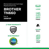 WPP 200815P Remanufactured High Yield Toner Cartridge for Brother TN660