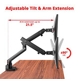 SIIG Aluminum Mechanical Dual Monitor Arm Mount - Height Adjustable Desk Mount for 17in to 32in Screens - 17.6lbs Each Arm - VESA 75x75mm 100x100mm, Black