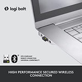 Logitech Lift for Business, Vertical Ergonomic Mouse, Wireless, Bluetooth or Secured Logi Bolt USB, Quiet clicks, Globally Certified, Windows/Mac/Chrome/Linux - Graphite