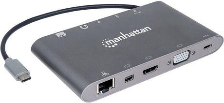 Manhattan SuperSpeed USB-C to 7-in-1 Docking Station