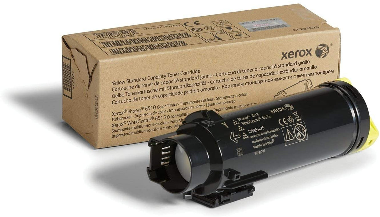 Xerox Phaser 6510/Workcentre 6515 Yellow Standard Capacity Toner Cartridge (1,000 Pages) - 106R03475 Standard Capacity Yellow
