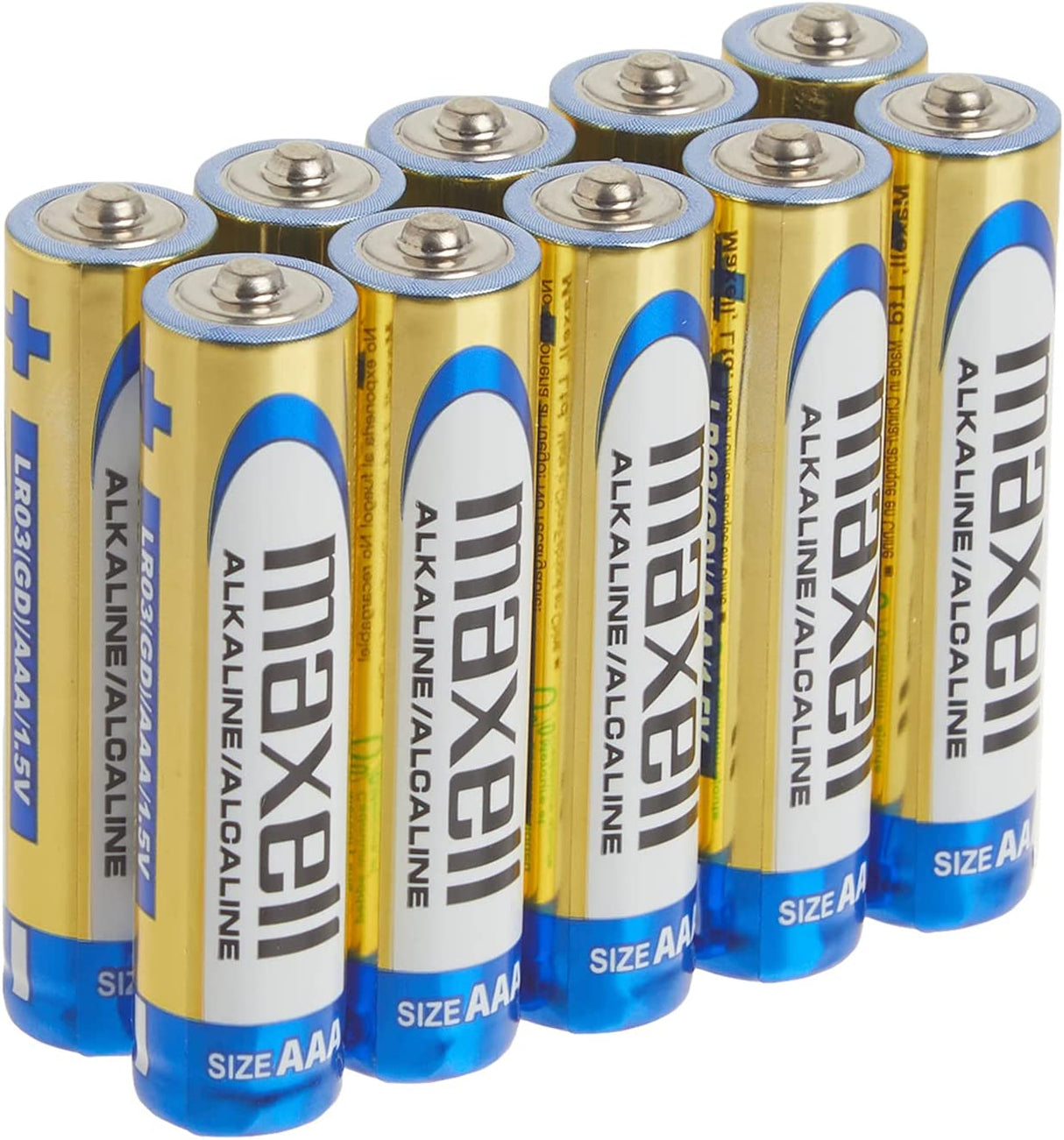 Maxell 723810 Ready-to-go Long Lasting and Reliable Alkaline Battery AAA Cell 10-Pack
