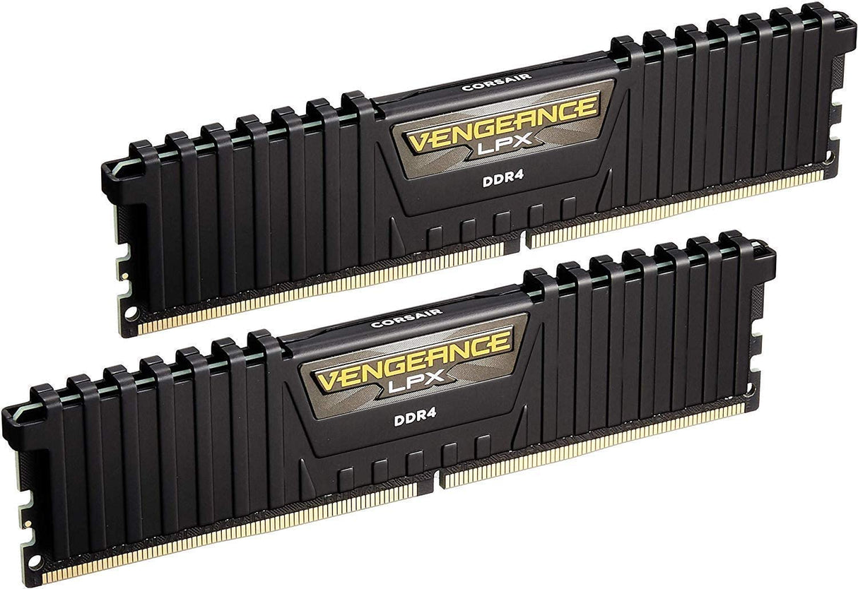 Corsair Vengeance LPX 16GB (2x8GB) DDR4 DRAM 3000MHz C15 Desktop Memory Kit - Black (CMK16GX4M2B3000C15) Black 16GB Kit (2x8GB) 3000MHz