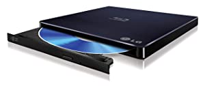 LG Electronics 6X Blu Ray Writer 8X DVD Writer +/- RW USB 2.0 Super Multi Ultra Slim Portable with M-DISC Support (Black) WP50NB40