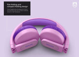 Philips K4206 Kids Wireless On-Ear Headphones, Bluetooth + Cable Connection, 85dB Limit for Safer Hearing, Built-in Mic, 28 Hours Play time, Parental Controls via Philips Headphones Purple Adjustable headband for kids Wireless with mic