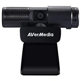 AVerMedia Live Streamer CAM 313: Full HD 1080P Streaming Webcam, Privacy Shutter, Dual Microphone, 360 Degree Swivel Design, Exclusive AI Facial Tracking Stickers. (PW313) 1080p 30fps