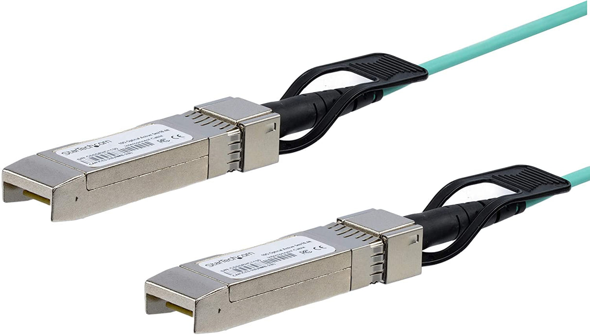 StarTech.com Cisco SFP-10G-AOC3M Compatible 3m/9.84ft 10G SFP+ to SFP+ Active Optical Fiber - 10Gbps SFP Plus/Mini GBIC/Transceiver Module Cable - Firepower ASR1000 (SFP10GAOC3M)