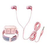Playzoom Kids Smartwatch &amp; Earbuds Set - Video Camera Selfies STEM Learning Educational Fun Games, MP3 Music Player Audio Books Touch Screen Sports Digital Watch Fun Gift for Kids Toddlers Boys Girls PlayZoom 2 W/Earbuds Pink/Blue Gradient Glitter