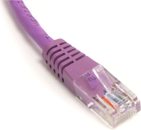 StarTech.com Purple Molded RJ45 UTP Cat 5e Patch Cable - 25 Feet (M45PATCH25PL) 25 ft Purple