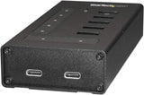 StarTech.com 7 Port USB C Hub - USB Type-C to 2x USB-C/5x USB-A - Commercial Metal USB 3.0 - SuperSpeed 5Gbps USB 3.1/3.2 Gen 1 - BC 1.2 Fast Charge - 5 x usb-a, 2 x usb-c (HB30C5A2CST) 1" x 2.4" x 6.3" Black