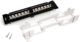 StarTech.com 1U 12 Port Wall Mount Cat5e 110 Patch Panel - 45 Degree (PANEL4512)