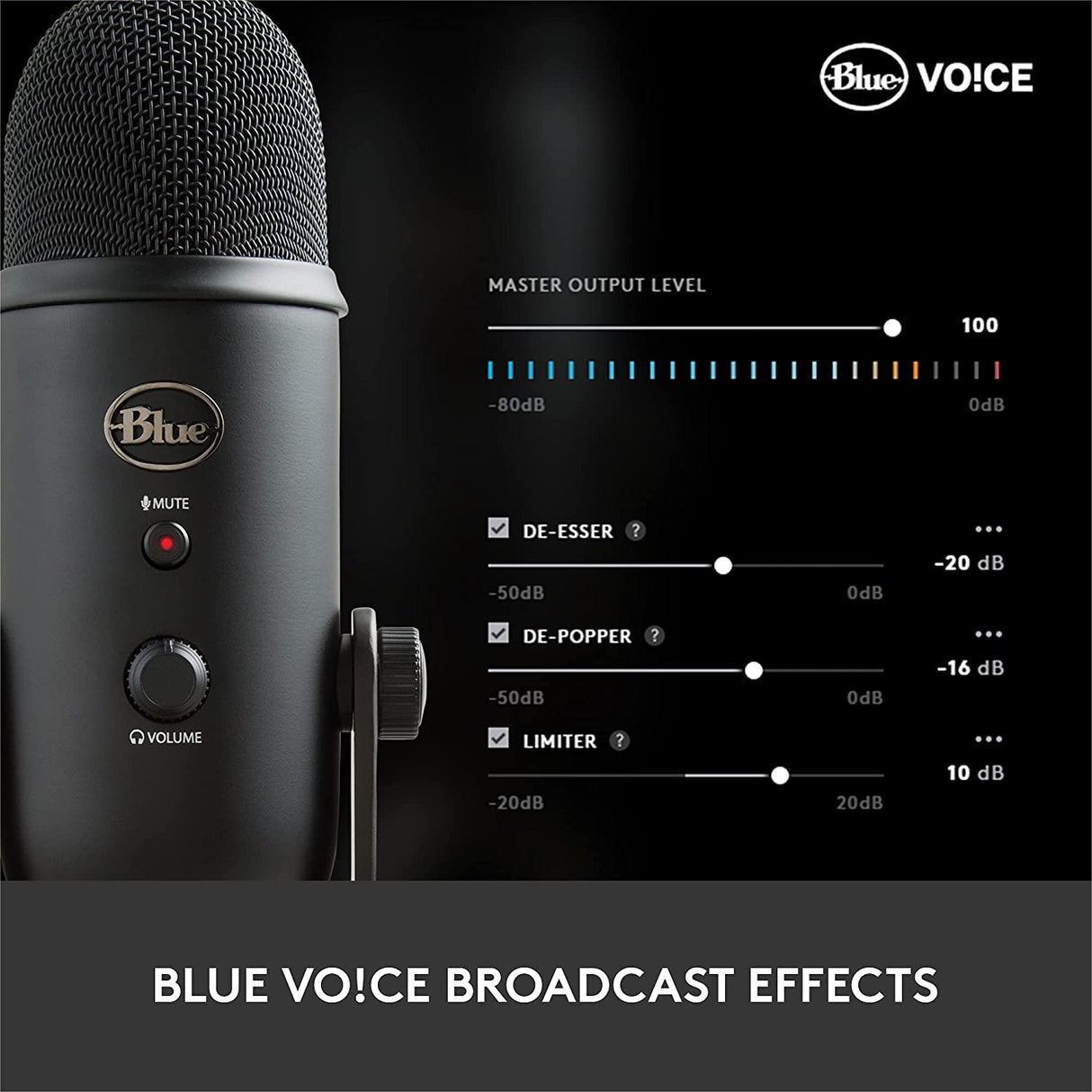 Blue Yeti Microphone + Adjustable Stand